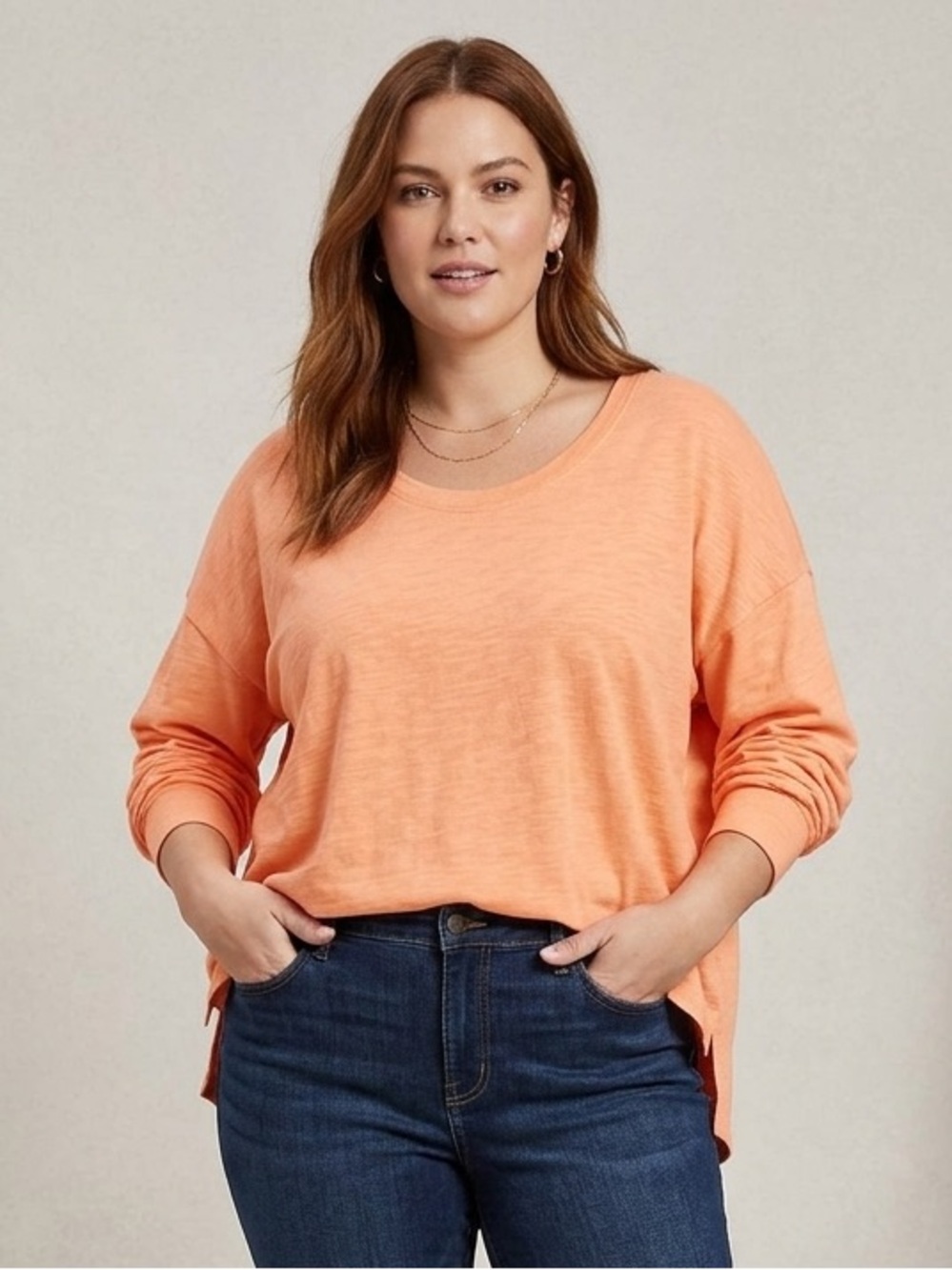 Loft Oversized Cotton Long Sleeve Pullover Sweatshirt Top Size M NWT